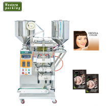 herbal black hair shampoo packaging machine, herbal hair color dye packaging machine